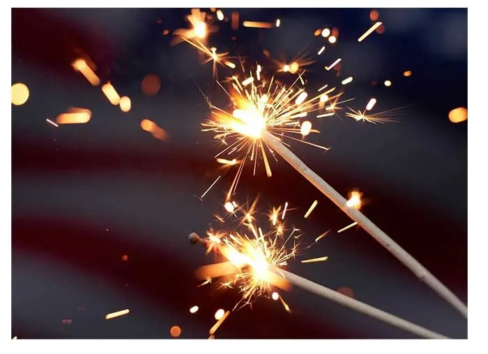 Бенгальские огни средней длины